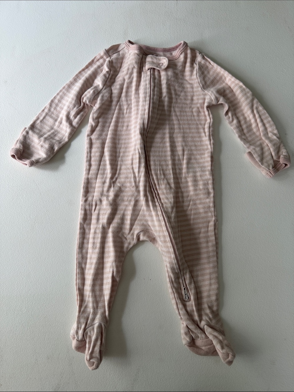 cloud island - Pink Striped Footies